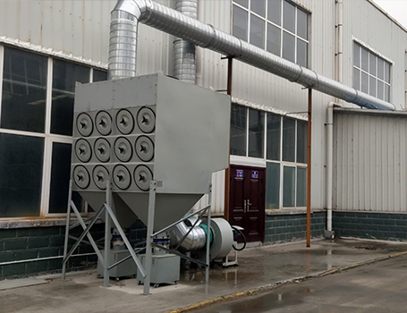 陕西某机械加工厂除尘设备现场